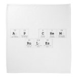 AP chem
 rules  Bandana