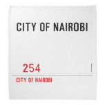 city of nairobi       Bandana