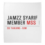 Jamzz Syarif Member  Bandana