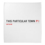 This Particular Town  Bandana