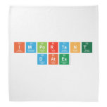 Important
 Dates  Bandana