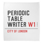 Periodic Table Writer  Bandana