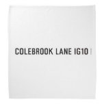 COLEBROOK LANE  Bandana