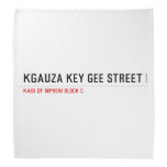 Kgauza Key Gee Street  Bandana