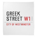 Greek Street  Bandana