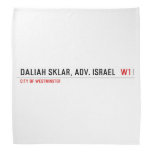 Daliah Sklar, Adv. Israel   Bandana