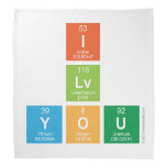 I
 Lv
 You  Bandana