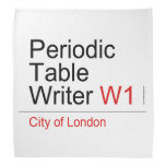 Periodic Table Writer  Bandana