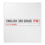 English 3rd grade  Bandana