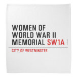 women of world war II memorial  Bandana