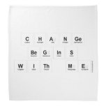 Change 
 Begins 
 With Me  Bandana