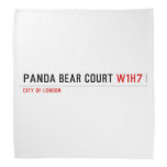 PANDA BEAR COURT  Bandana