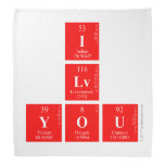 I
 Lv
 you  Bandana