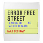 Error Free Street  Bandana
