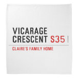 Vicarage Crescent  Bandana
