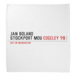 Jan Boland Stockport MDU  Bandana