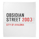 Obsidian Street  Bandana