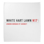 white hart lawn  Bandana