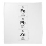 Fe
 Pb
 Zn  Bandana