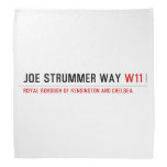 Joe Strummer Way  Bandana
