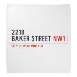 221B BAKER STREET  Bandana