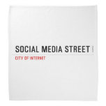 Social Media Street  Bandana