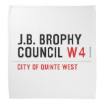 J.B. BROPHY COUNCIL  Bandana