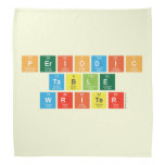 Periodic
 Table
 Writer  Bandana