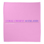 coral cresent  Bandana