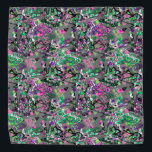 Bandana<br><div class="desc">Abstract,  creative,  modern pattern,  popular,  youth,  elegant,  daub,  gray,  pink ,  green,  mixed colors,  multi-colored abstract</div>
