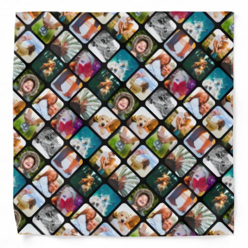 Bandana 12 Photo Collage Rounded