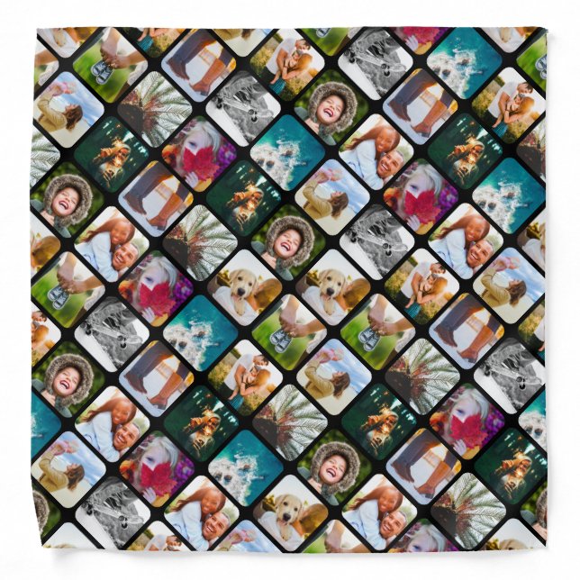 Bandana 12 Photo Collage Rounded (Front)