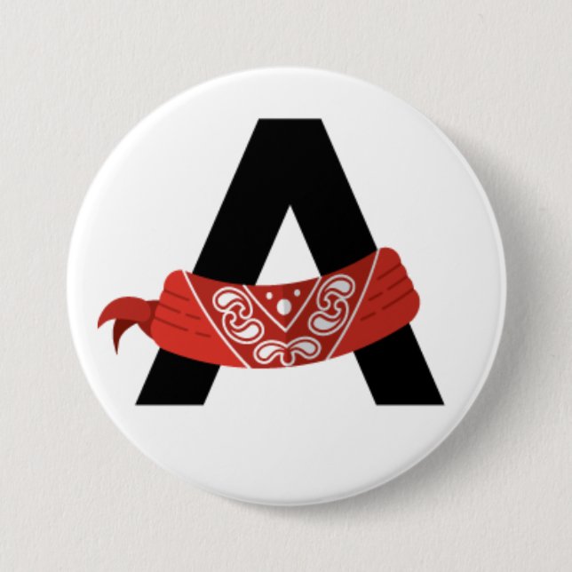 Bandana Army Keychain Button (Front)