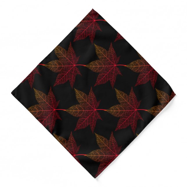 Bandana-Autumn Leaves Bandana (Front)