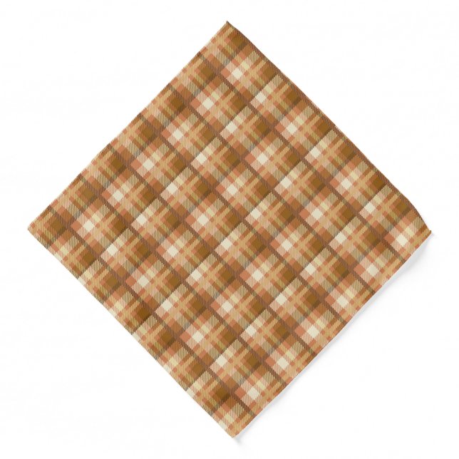 Bandana-Autumn Plaid Bandana (Front)