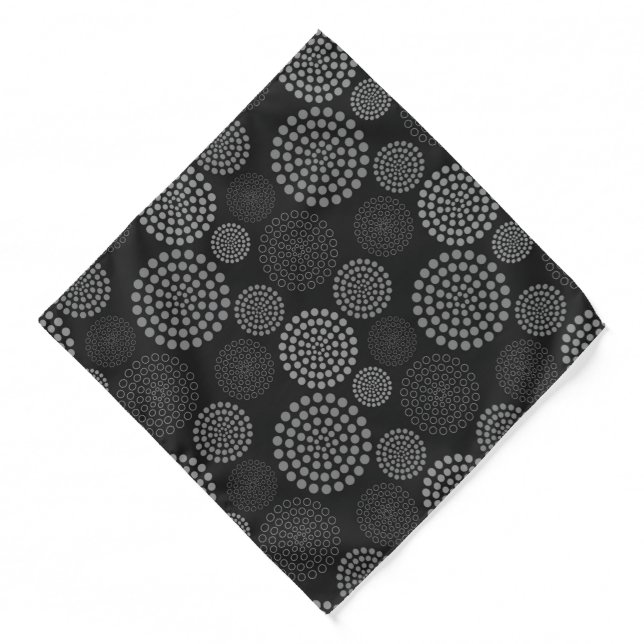 Bandana-Black Dots Bandana (Front)