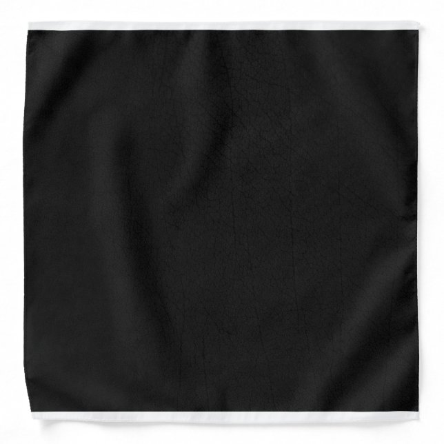 Bandana - Black leather pattern (Front)