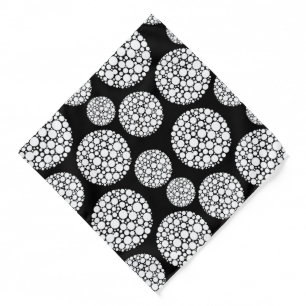 Bandana-Black & White Dots Bandana