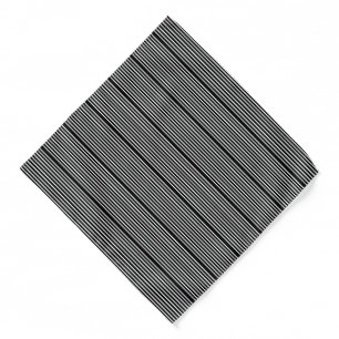 Bandana-Black & White Stripes Bandana