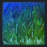 Bandana Blue and Green colors<br><div class="desc">Bandana with Blue and Green abstract flowers. Blue and Green are the colors of Mother Nature!</div>