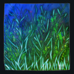 Bandana Blue and Green colors<br><div class="desc">Bandana with Blue and Green abstract flowers. Blue and Green are the colors of Mother Nature!</div>