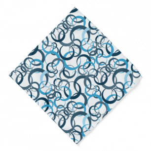Bandana-Blue Circles Bandana