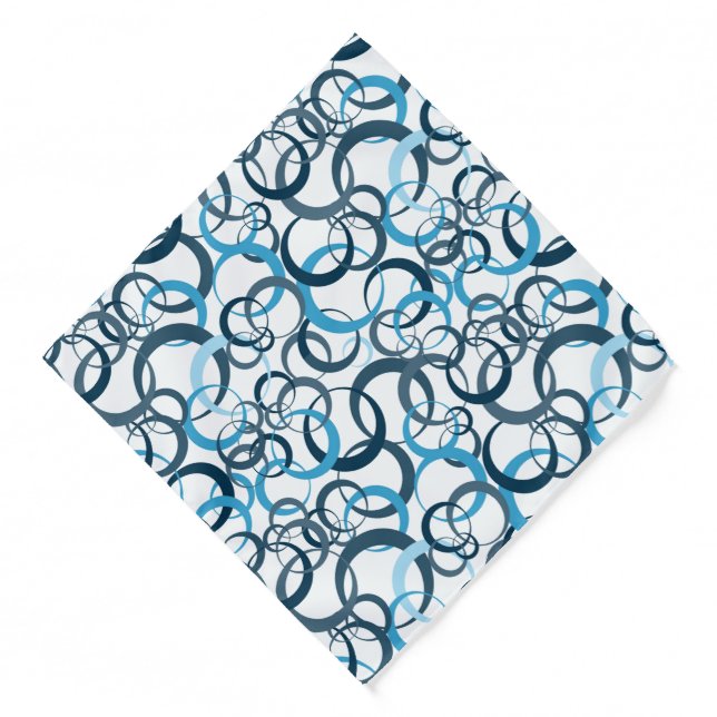 Bandana-Blue Circles Bandana (Front)