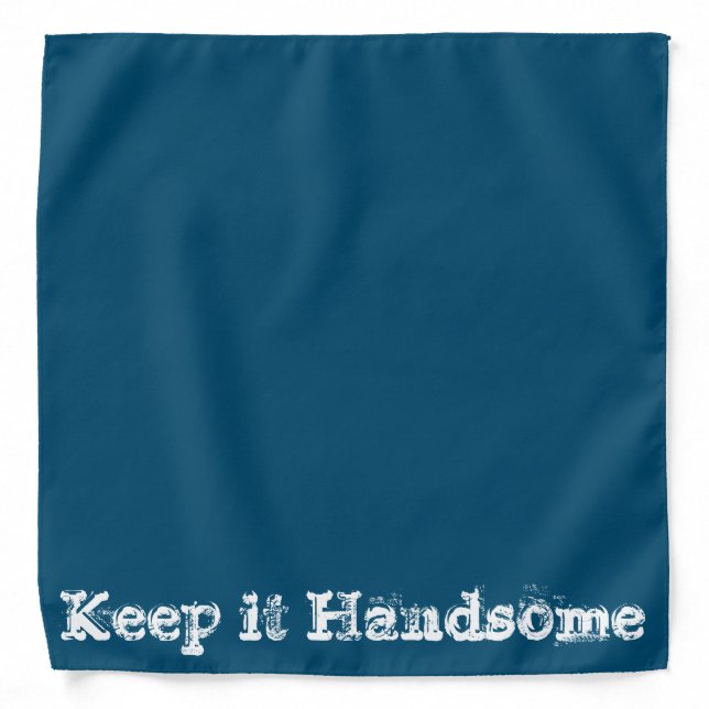 Bandana Blue Keep it Handsome (Front)
