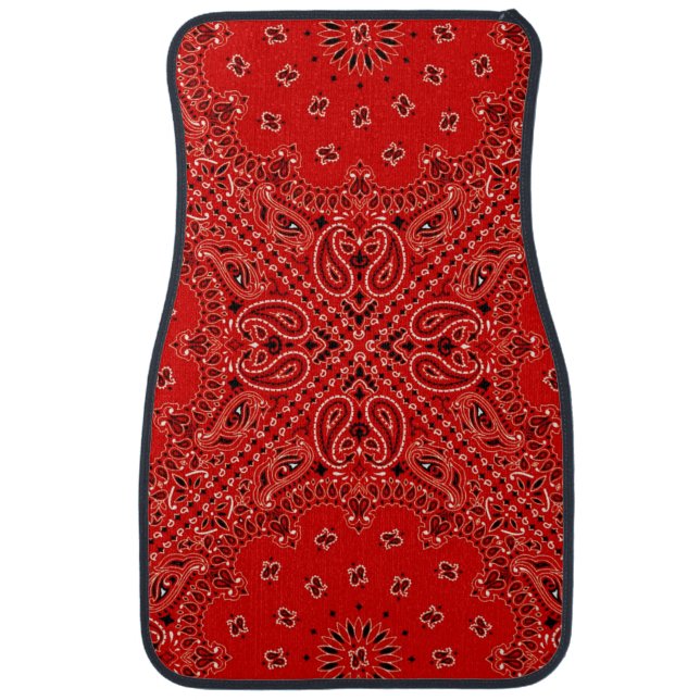 Bandana Boho Hippie Country Western Farm Car Floor Mat (Front)