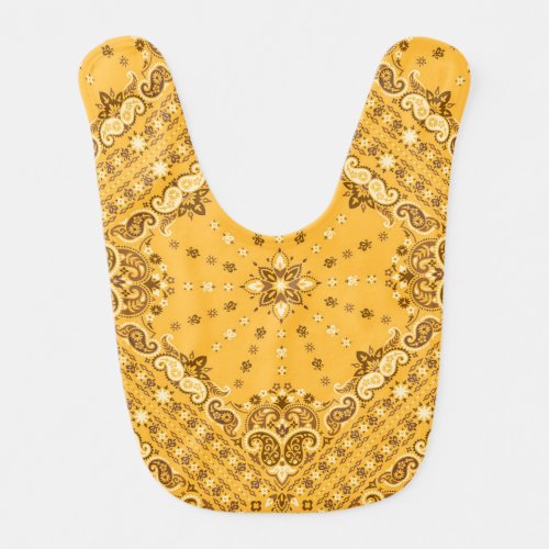 Bandana Boho Paisley Print Revival Baby Bib