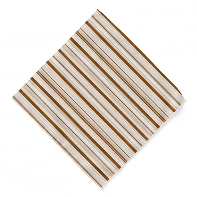 Bandana-Brown Stripes Bandana (Front)