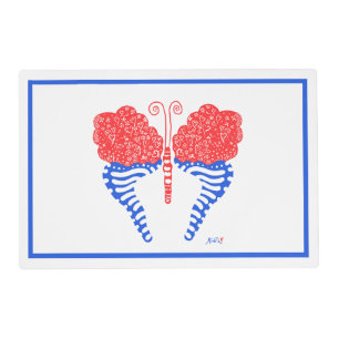 Bandana Butterfly Laminated Placemat