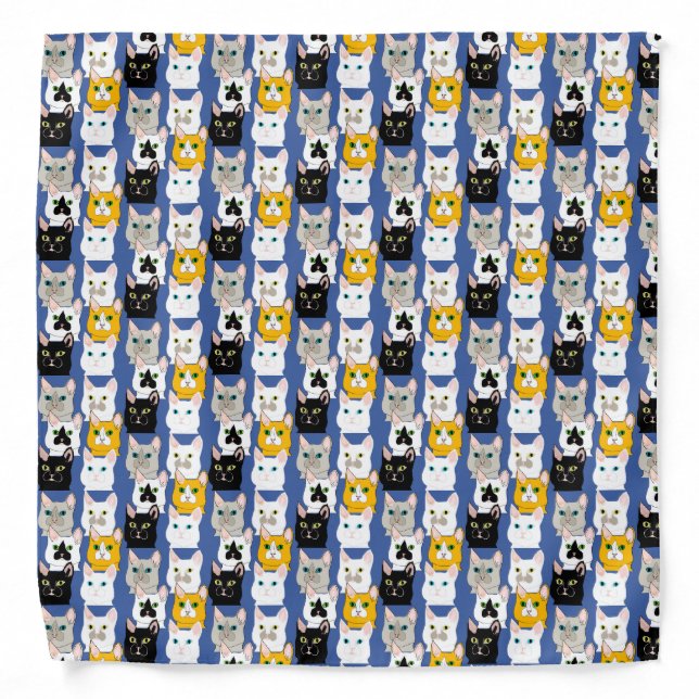 Bandana - Cat Faces (Front)