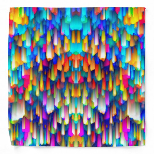 Bandana Colorful digital art splashing